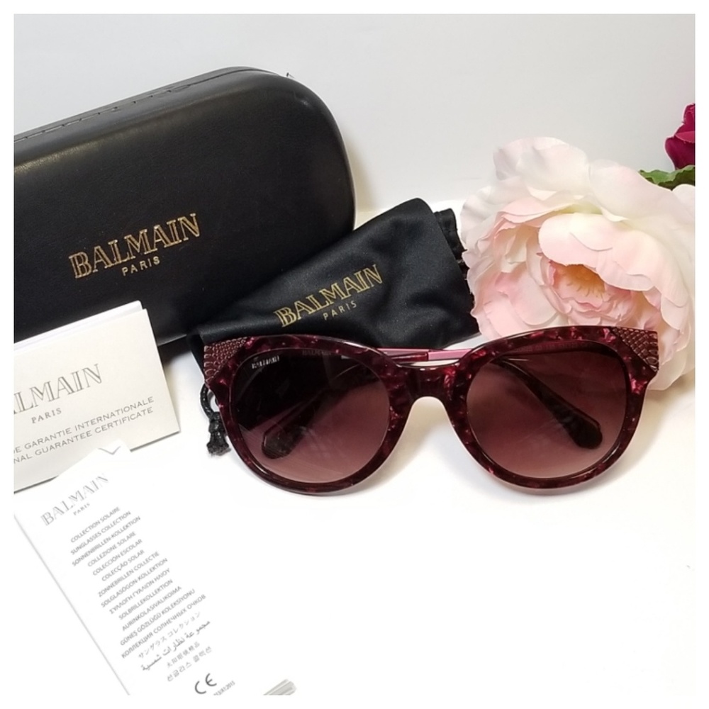 Balmain - Burgundy Sunglasses